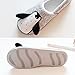 JadeRich Unisex Penguin Pattern Cozy Fleece Warm House Slippers