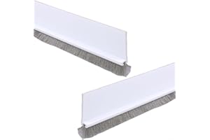 Door Bottom Seal Strip with Brush for Sound Insulation, Draft Blocking & Weatherproofing – TPE Material, 3 cm x 100 cm, Self-