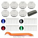 GM Chevy Stepper Motor Repair Kit for Instrument Cluster Gauge X27 168 Fits 03 04 05 06 Chevrolet Silverados Tahoes Yukons Suburbans (7 Motors+40 LED Bulbs+1 Remove Tool+Flux Rosin Core Solder)