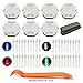 GM Chevy Stepper Motor Repair Kit for Instrument Cluster Gauge X27 168 Fits 03 04 05 06 Chevrolet Silverados Tahoes Yukons Suburbans (7 Motors+40 LED Bulbs+1 Remove Tool+Flux Rosin Core Solder)