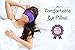 Blissful Being Lavender Eye Pillow - Hot or Cold Weighted Satin Eye Mask perfect for Sleeping, Yoga, Meditation - Gifts for Women, Birthday, Teachers - Natural Herbal Relaxation (Sapphire)