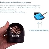 Welding Soldering Solder Iron Tip Cleaner Cleaning Steel Wire W/Stand Set Holder Black