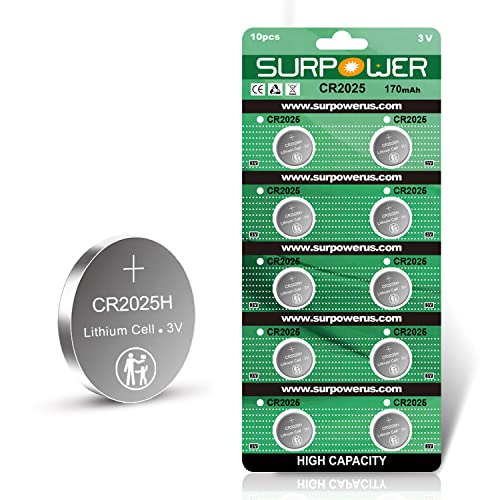 SURPOWER CR2025 3V Lithium Battery CR 202510 Pack 【5Year Warranty】 Pricepulse