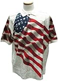 Allover Patriotic Polo Shirt - X-Large