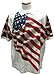 Allover Patriotic Polo Shirt - X-Large