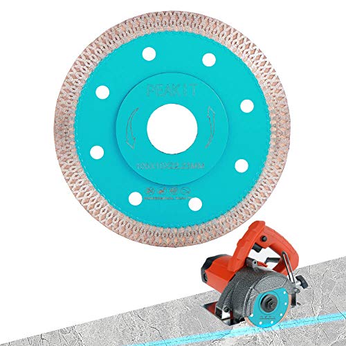 Peakit Dry Wet Tile Saw Blade 4 inch Porcelain Tile Cutter Ceramic Diamond Cutting Disc Mesh Rim Grinder Blade Wheel