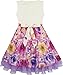Sunny Fashion Girls Dress Blooming Flower Bow Tie Layered Organza