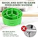 Avokado's 6Qt Instant Pot Compatible Stackable Silicone Steamer Basket Accessories with an Insert Divider for Instapot Pressure Cookers, Ninja Foodie, Crockpot Express Cooker and Stove Top Pots