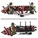 WW2 Heavy Infantry Army Soldiers with Artillery - Military Building Block Model