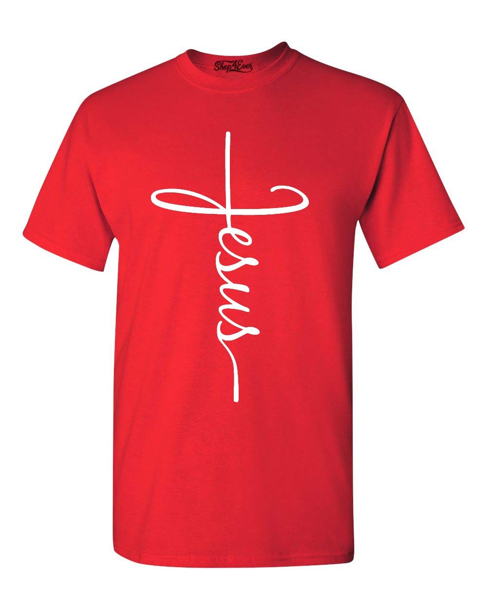 shop4ever Jesus Cross T-Shirt