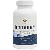 PURE Immune6 - Immune Support Supplement with Antioxidant Inositol Hexaphosphate IP6, Selenium Supplement + Vitamin C and D3 - Boost Immunity with Our Multi Vitamin - 120 Capsules