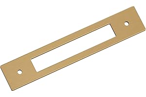 Amerock Medora 5-1/16 inch (128mm) Center-to-Center Rectangle Champagne Bronze Cabinet Pull Backplate, BP37783CZ