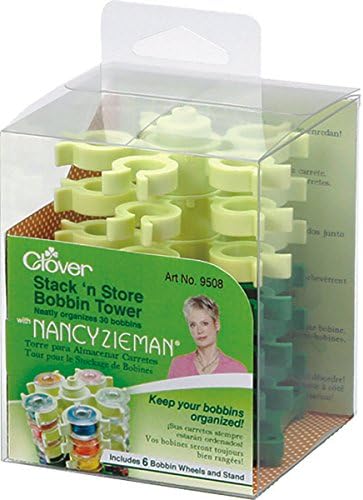 Clover Stack 'n Store Bobbin Tower with Nancy Zieman-3-1/2 X3-3/4