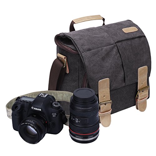 S-ZONE-Vintage-Waterproof-Canvas-Leather-Trim-DSLR-SLR-Shockproof-Camera-Shoulder-Messenger-Bag-11L7W86H-Dark-Gray
