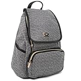 Copi Women's Modern Deluxe Design Fashion Small Backpacks Black