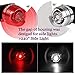 Cade Red and White High Intensity LED Aluminum Alloy Waterproof Led Front and Rear Bicycle/bike Safety Light Set, 1 White Headlight (Front Light) and 1 Red Taillight (Rear Light) for Cycling Safety Flash Light/dual-safety Protection