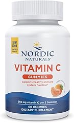 Nordic Naturals Vitamin C Gummies, Tart Tangerine - 60 Gummies - 250 mg Vitamin C - Immune Support, Antioxidant Protection, C