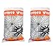Halloween Haunters Super Stretch Spider Web Cobweb with 6 Black Spiders Prop Decoration - 100 Grams of Spooky Realistic Webbing Covers 400 Square Feet - Use in Yard, Entryway, Haunted House Graveyard