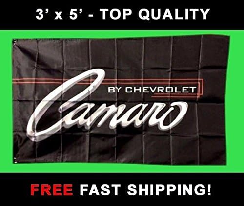 CAMARO RACING FLAG - New 3' x 5' BANNER - garage muscle car shop - FREE SHIP