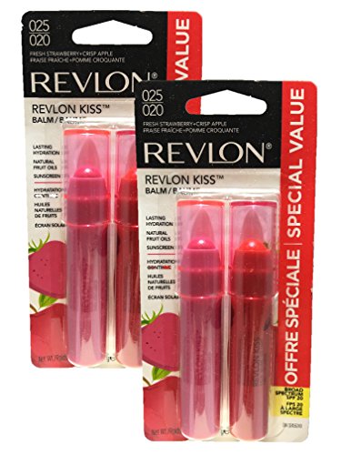 Revlon Fresh Lip Balm Strawberry & Crisp Apple (Pack of 2)