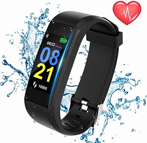 Swimmaxt Fitness Tracker Watch, Smart Fitness Band with Heart Rate Monitor, Waterproof Activity Tracker Watch with Step Counter, Calorie Counter, Pedometer Watch for Kids Women and Men