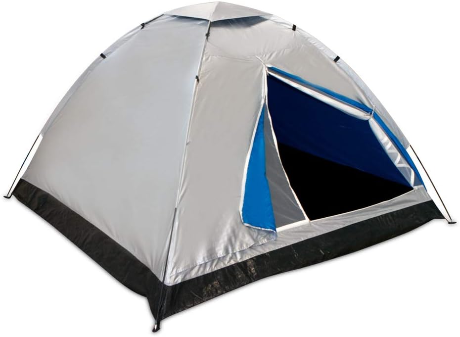 Aktive 52687 Tienda campaña para 4 personas, Plateado, 205 x 205 x 130 cm