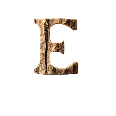 Outflower Wandsticker Holz-Buchstaben, 10 cm, Vintage, Restaurant, dekorativ, holz, e, 10 cm
