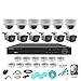 LaView 4-Megapixel (2688 x 1520) 16 Channel PoE 4K NVR HDMI - 12 Camera Security Camera System, 6X 4MP Bullet 6X 4MP IP Surveillance Cameras, 100ft Night Vision, Pre-Installed 3TB Hard Drive