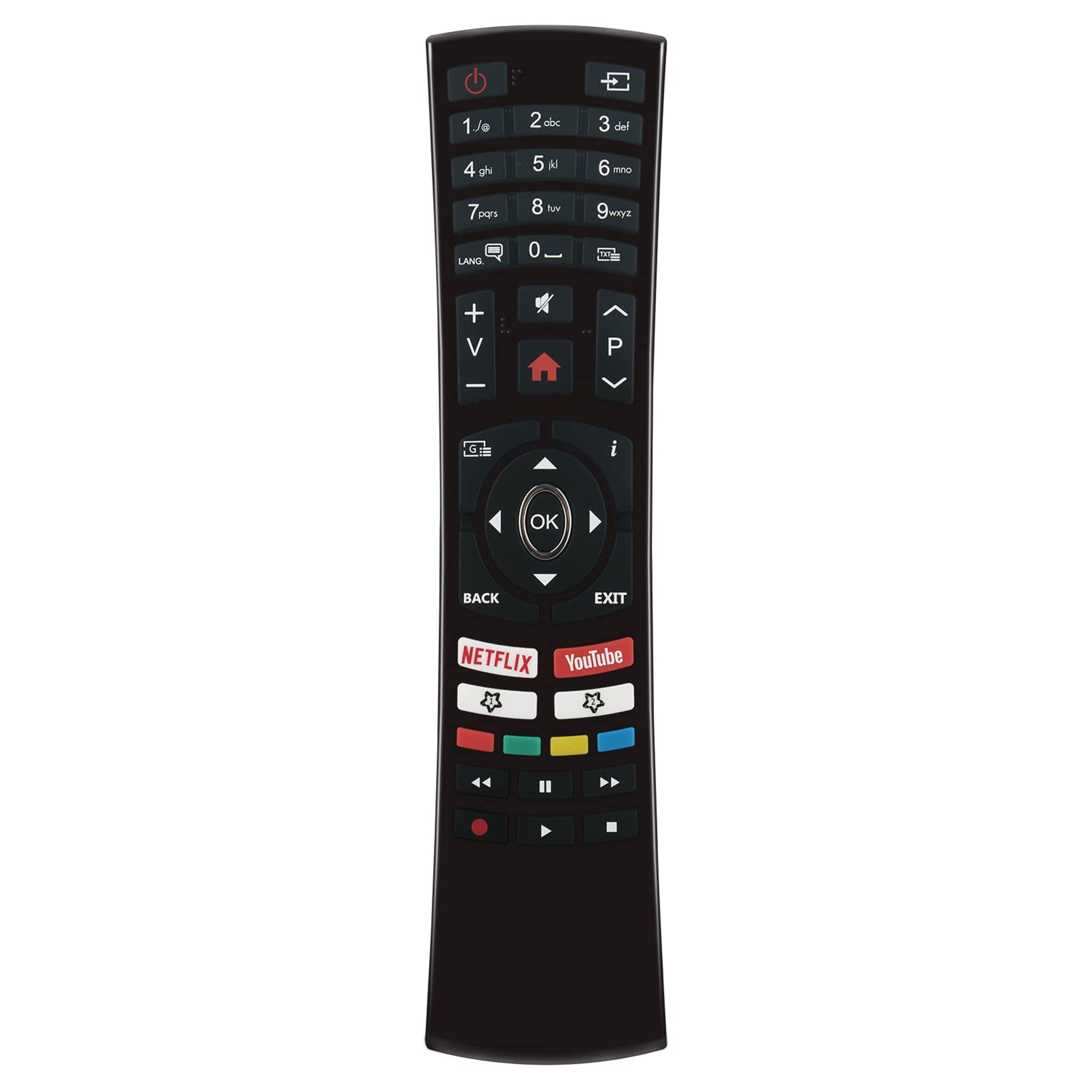 ALLIMITY Remote Control Replace fit for Finlux SALORA OK. RC4390 ODL65650U-TIB ODL43650UV-TIB ODL40650UV-TIB ODL32653FV-TIW ODL40650F ODL32541H-DIB FIN32FTV660BK ODL55750UV-TIB ODL32750FV-TIB
