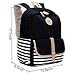 Bagerly Lightweight Canvas Laptop Bag Shoulder Daypack School Backpack Causal Handbag(Black)