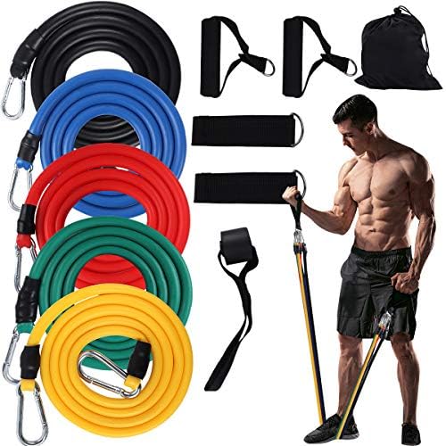 RECUTMS Resistance Bands Set With Handle Resistance Band set Men