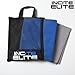 Incite Elite Microfiber Towel with Hand Towel and Bag, X-Large, Blue
