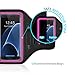 iPhone X/Galaxy S7 / S10 Edge Armband - LOVPHONE Easy Fitting Sport Running Exercise Gym Sportband with Key Holder & Card Slot,Water Resistant and Sweat-proof (Rosy)