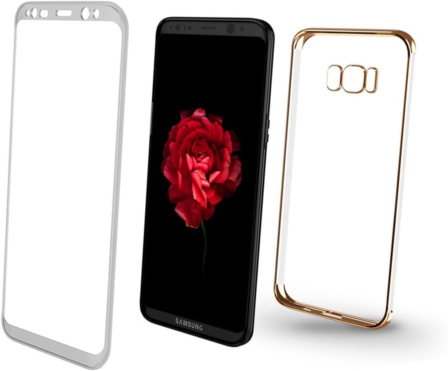 Samsung Galaxy S8 Plus Case,XUNDD Clear Soft Silicon and TPU Back Cover Dual Layer Corner Cushion Protection[Shockproof] for Samsung Galaxy S8 Plus-Gold