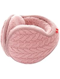 LerBen Winter Earmuff Woolen Yarn Cable Knit Wrap around Ear Muffs Ear Warmers