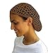 CoverYourHair 12 Pack Mesh Hair Nets - Rayon Knit Snoods - Short Hair Dark Colored Snoods - Crochet Net Cap - Net Hair Covers