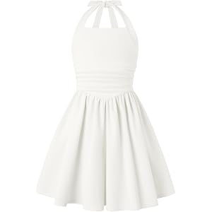 GRACE KARIN Girls Halter Birthday Party Formal Tie Back Dresses with Pocket | Girls Halter Dress Formal Party Birthday Prom D