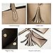 SIFINI Women Tote Bag Tassels Faux Leather Bags Simple Shoulder Handbag with Fashion Small Wristlet Purses