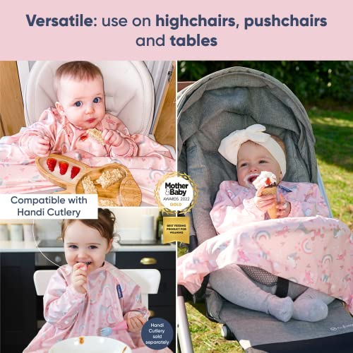 BIBaDO Long Sleeve Baby Bibs Babies Toddlers 6-36 Months Coverall  Baby Led Weaning Bib Easy Wipe, So - Main Image