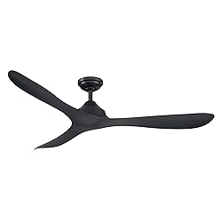 Ceiling Fans without Lights 56 Inch Black Ceiling