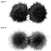 Dr Nezix DIY 12pcs Mix Colors Pompom Ball Faux Fox Fur Fluffy Pom Pom Ball for Hats Shoes Scarves Bag Charms Accessories (E)