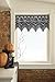 Heritage Lace Gothic Black Lace Halloween Gala 4 Way, Mantle Scarf, Lampshade Topper, Window