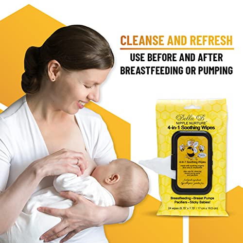 BELLA B Nipple Nurture 3Piece Breast Wipes Bundle Baby Wipe Bundle Breast Pump Cleaning