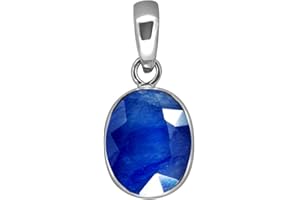 55Carat Brand Real Sapphire Original Pendant Blue Stone Sterling Silver Locket Birthstone Charm?