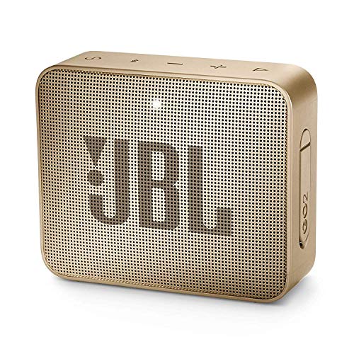 JBL Go 2 – Mini enceinte Bluetooth Portable – Étanche pour Piscine & Plage Ipx7 – Autonomie 5hrs – Qualité Audio JBL – Champagne
