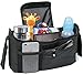 Deluxe Stroller Organizer Universal Fit for All Strollers Multiple Pockets Zipper and Phone Pocket Deep Insulated Cup Holders Black