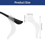WLLHYF Silicone Glasses Ear Cushions 10 Pairs Anti Slip Clear White view 2