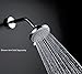 Purelux Shower Head 4 Inches Wall Mounted, 3 Spray Chrome Finish Showerhead, 5 Year Warranty