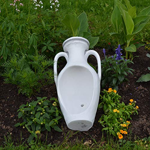 gartendekoparadies.de Massive Steinfigur Amphore Pflanzgefäß, 60 x 30 cm, Höhe 29 cm, 7 Liter, Grau, Gewicht 15 kg, aus… – Bild 5