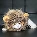 Bassion Pet Halloween Cosplay Costume Lion Mane Wig Hat for Cat or Small Dog Dress up with Ears